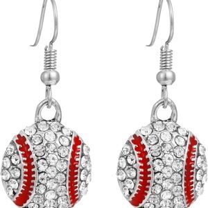 Baseball earrings